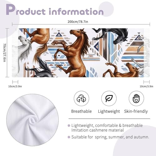 Ladies Warm Autumn Scarf Pashmina Wraps Shawl Winter Cozy - color: Picture (375)