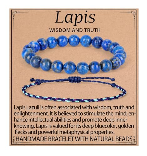 QOGIR 2pcs Handmade Healing Bracelet, Natural Gem Stone Crystal Elastic Bracelet - color: Carnelian(Vitality and Energy), size: 6mm