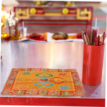 NUOBESTY Buddha Table Cloth Buddhist Embroidery Handmade Brocade for Zen Book Wrapping Temple Supply