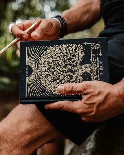 Intelligent Change Notes to Mindfulness Daily Journal for Women With Prompts to Write In, Illustrated Gratitude & Positivity, Undated Guided, Hardbound Wellness - Chelsea Kauai (Stone Black)