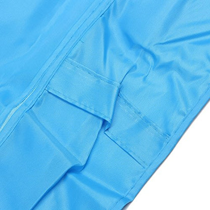 Ruilogod Clothes Quilt Duvet Folding Zippered Storage Bag Holder Container Blue (id: 6c8 1ad 5bb 9e1 1cd