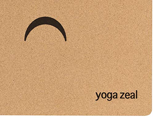 Yoga Mats By Yoga Zeal - Luxuriously Soft, Thick, Non-Slip, Hot Yoga Mat. Eco Printed. Designed to grip better with a sweaty yoga practice! - color: 5MM Cork