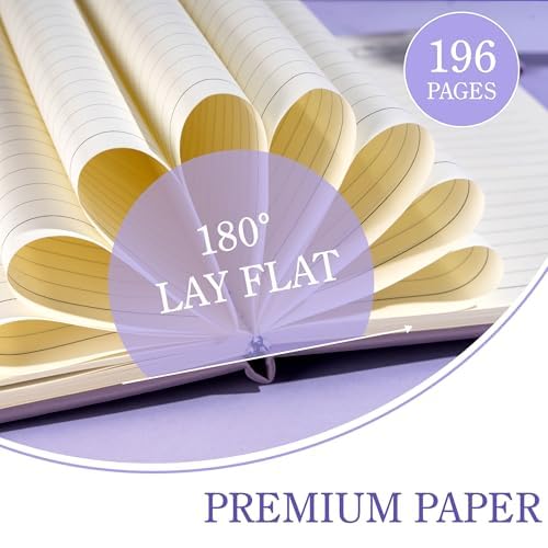 CAGIE 2 Pack Journals Notebook for Women Men, Hardcover Journaling Notebooks with Pen Loop, A5 Small Journal for Work Writing Note Taking Gifts, 5.7" x 8.3", Black& Purple - color: 00 Black Purple