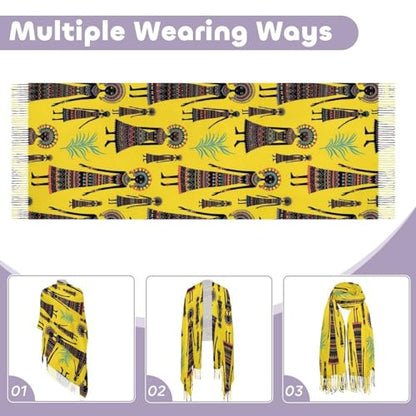 Ladies Warm Autumn Scarf Pashmina Wraps Shawl Winter Cozy - color: Picture (379)