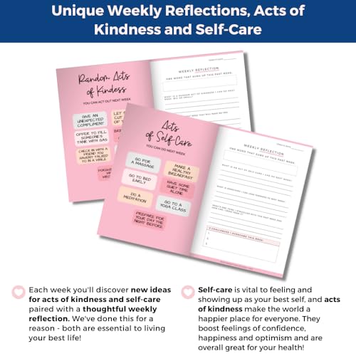 Gratitude Journal For Women - Guided Daily Journals For Self Care , Health , Wellness , Discovery , Mindfulness , With Personal Reflection Prompts , Positive Quotes & Affirmations - color: Blue Suede