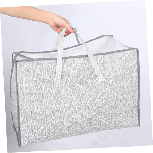 Mobestech Multi Functional Storage Bag for Home Large Non Woven Organizer for Clothes Quilts and Pillows Versatile Folding Design for Closet Travel Luggage Pouch
