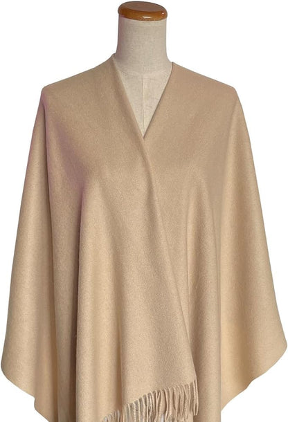 Rodaruus Women's Scarf Solid Color Shawl and Wrap. Super Soft Warm Long Large Scarf Pashmina with Cashmere Feel - color: Beige