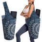 Yoga Mat Bag Carrier for Women with Side Large Pocket Durable Linen Workout Gym Travel Storage Pilates Mats - color: Mandala Circle