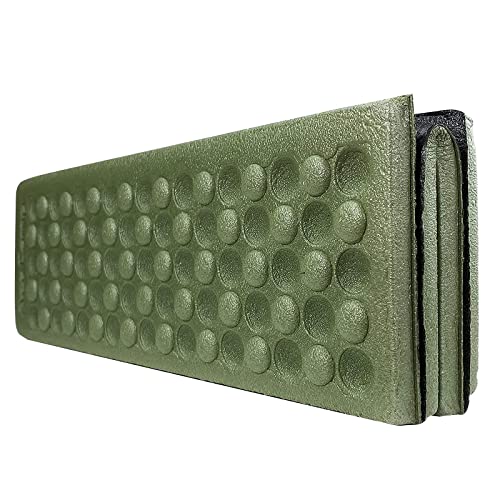 AceCamp 3940 Portable Lightweight Mini Waterproof Folding Mat, Foam Sitting Pad for Outdoor Activities, Foldable Kneeling and Seat Cushion for Comfort, Red
