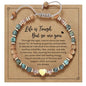yupoxiu Inspirational Gifts for Women Birthday - Healing Natural Stone Bracelets, Thinking of You Get Well Soon Gifts for Women Friend Sister - style: A-Life is tough