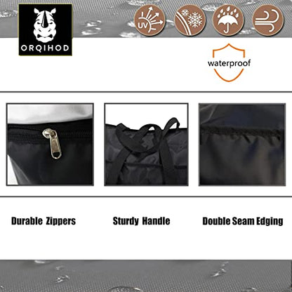 Outdoor Cushion Storage Bag Waterproof, Extra Large Bag for Outdoor Cushions 420D Heavy Duty Patio Furniture Cushion Storage Bags with Zipper 65 Inch, Black - size: 65x20x28in