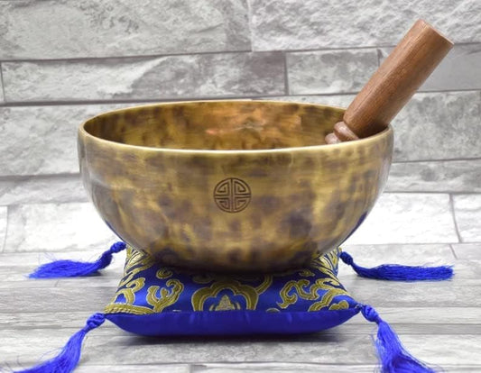 5" Full Moon Bowl-Deep Resonate Sound Bowl-Relaxation Sound Bowl-Tibetan Full Moon Bowl-Handmade Singing Bowl for Yoga Zen Healing Bowls