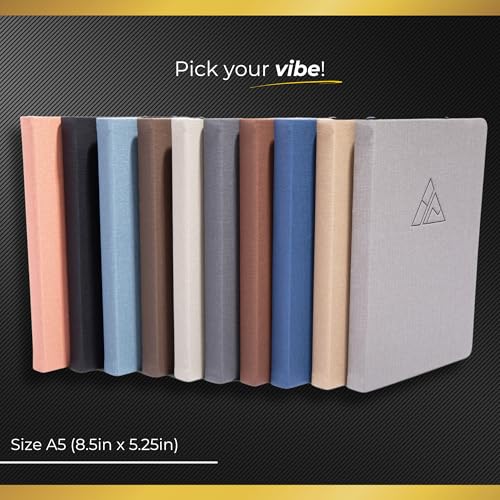 Journaling Notebooks with Pen Holder | Lined Notebook | 222 Pages Notebook Journal with 100 GSM Paper | Journal Notebooks for Work - color: Light Blue