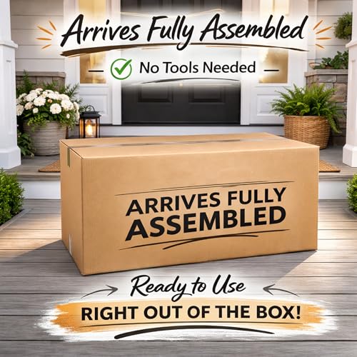 Fully Assembled, Solid Wood Storage Chest with Lid & Handles, Wooden Box, Organizer, Storage, Birthday, Gift, Blankets, Clothes, Keepsakes, Anti-Slam Hinges, 30” Professional Mahogany Finish