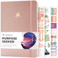 Clever Fox Purpose Seeker Journal – Guided Manifestation & Life Reflection Planner for Daily Self-Exploration, Goal-Setting & Gratitude (Rose Gold) - color: Rose Gold