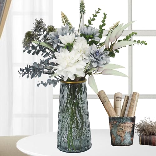 Fake Flowers in Vase,Faux Flowers in Vase,Table Centerpieces for Dining Room,Flower Centerpieces for Tables,Artificial Flowers,Kitchen Decor,Coffee Table Decor