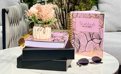 Gratitude is Yummy® 90-Day Grattitude Journal – Manifestation Journal with Prompts, Law of Attraction Daily Guided Journal for Self Care, Mindset & Abundance (Luxury Hardcover Gift Set)