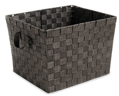 Whitmor Woven Strap Storage Tote Basket - Espresso , Large