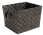 Whitmor Woven Strap Storage Tote Basket - Espresso , Large