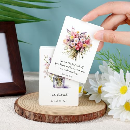 JoycuFF Affirmation Cards for Women, Graduation Christmas Mothers Day Prayer Bible Verse Scripture Cards Gifts for Women Daily Positive Affirmations Gifts
