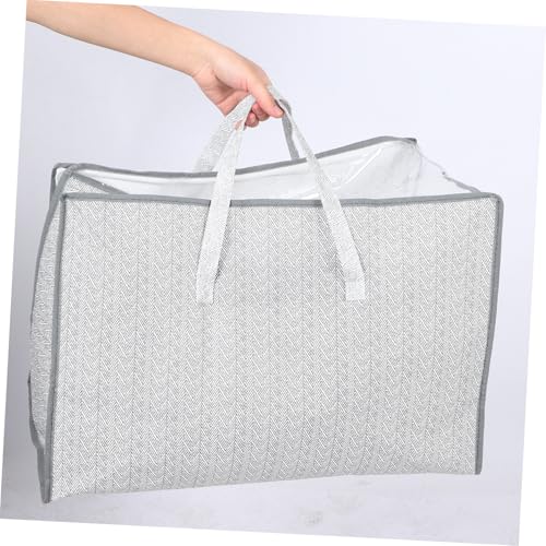Zerodeko Multi Functional Large Storage Bag with Zipper for Clothes Blankets and Luggage Versatile Organizer for Home Travel and Moving Arrow Design for Closet