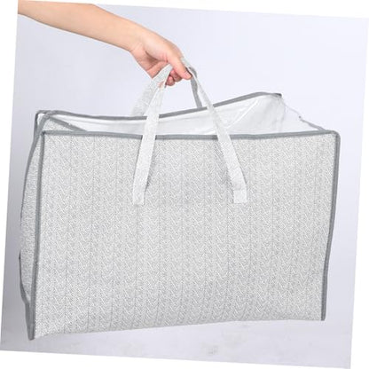 Zerodeko Multi Functional Large Storage Bag with Zipper for Clothes Blankets and Luggage Versatile Organizer for Home Travel and Moving Arrow Design for Closet