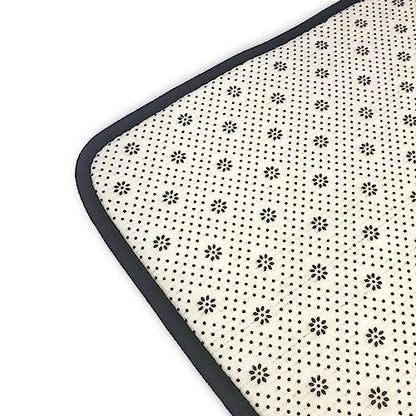 Yoga Meditation Print Flannel Rug 80x58 inch, Soft Non Shedding Memory Foam Floor Mat Warm Noise-Reducing Area Carpet for Bedroom Dining Room Office