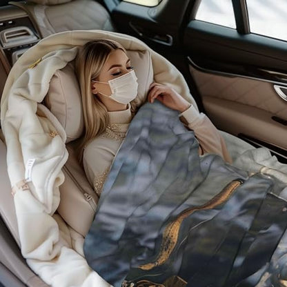 Flannel Throw Blanket 50x40 Inch, Fishing Rod Prints Anti-Pilling Warm Fuzzy Blankets for Bed Sofa Couch Travel - color: Fishing Rod, size: 50x40 Inch