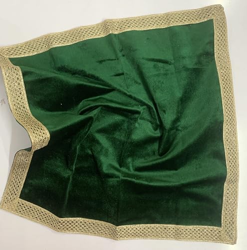SMMS Spiritual Velvet Table Cloth Altar Tarot Spread (Green, Small- 46cm*46cm/ 18inch*18inch) - color: Green, size: Small- 46cm*46cm/ 18inch*18inch