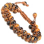 MASSIVE BEADS Double Layer Natural Chakra Healing Power Crystals Macrame Bracelet Yoga Stone Beads Gemstone Meditation Relax Anxiety Bangle for Unisex Women Men