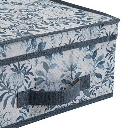 Laura Ashley Medium Storage Box | Dimensions: 11"x 12"x 6 | Foldable | Closet Organization | Storage | Parterre - style: Medium Box