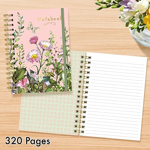 Designer Greetings, Designer Papers Flex Cover Journal with Elastic Band, Plant Life Design - 320 Pages (6” x 8.25”) - Back-to-School Supplies, Creative Writing, Personal Notes - style: Plant Life