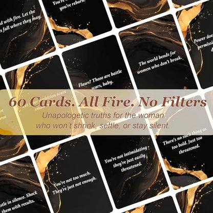 Badass Affirmation Cards for Women – 60 Self Love & Empowerment Cards, Inspirational Gift for Her, Easter Basket Stuffer, Mother’s Day & Graduation Gift