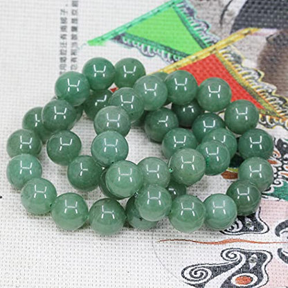 Keleny Natural Gem Semi Precious Gemstones 14mm Round Beads Crystal Stretch Bracelets 7 Inch Unisex - color: 14mm Green Aventurine
