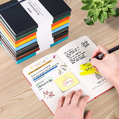 Huhuhero Notebook Journal, Lined Ruled Journal, Hardcover 120Gsm Premium Thick Paper with Faux Leather Notebook for Journaling Writing Note Taking Office School Supplies 5"×8.25" (1, Green) - color: Green