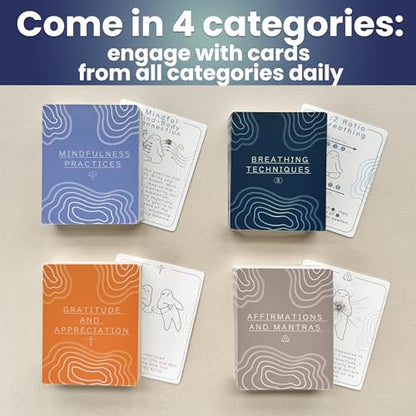 QUOKKA Meditation & Mindfulness Cards Bundle – 172 Cards for Stress Relief and Calm