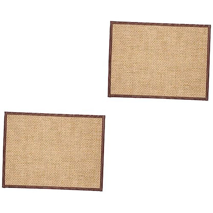 BESTOYARD 2pcs Japanese Style Meditation Cushion Woven Sitting Pad Zen Floor Mat Home