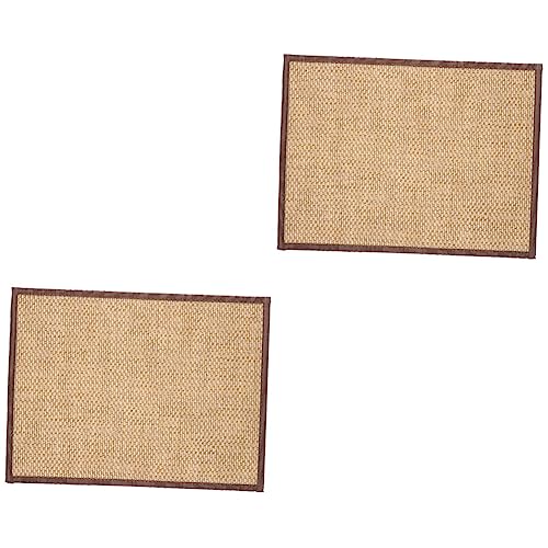 BESTOYARD 2pcs Japanese Style Meditation Cushion Woven Sitting Pad Zen Floor Mat Home