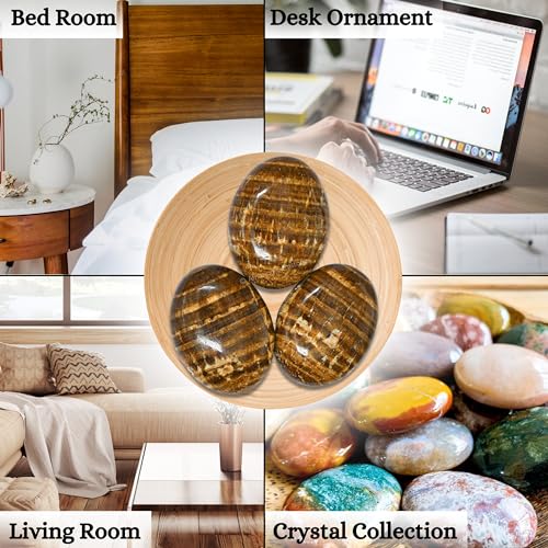Amazing Gemstone Aragonite Crystals and Healing Stones - Large Palm Stone Crystals Piedra - Crystal for Good Luck, Balanced Positive Energy, Meditation - Unique Stocking Stuffers Gifts for Women, Men - color: Aragonite