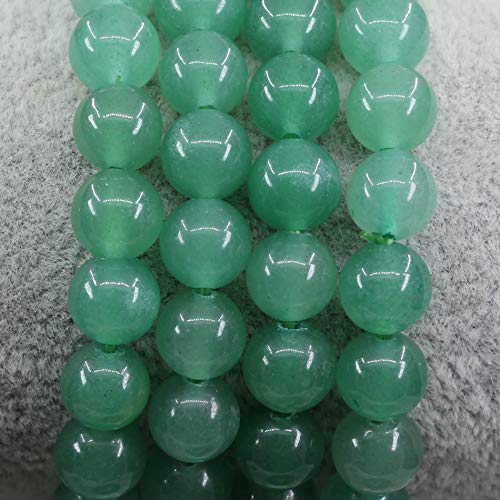 Keleny Gem Semi Precious Gemstones 8mm Round Beads Crystal Stretch Bracelets 7 Inch Unisex - color: Green Aventurine