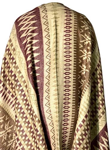 Highwaypay.net Tibetan Meditation Shawl 100% Yak Wool Handloom Thickened Geometric Open Shawl Cloak Scarf Keeping Warm in Autumn 0203 BHO NYC