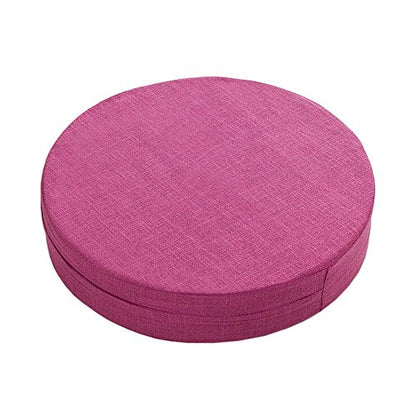 FANCY PUMPKIN Japanese Futon Seat Mat Yoga Meditation Floor Pillow Zafu Buddhist Mat, Fuchsia