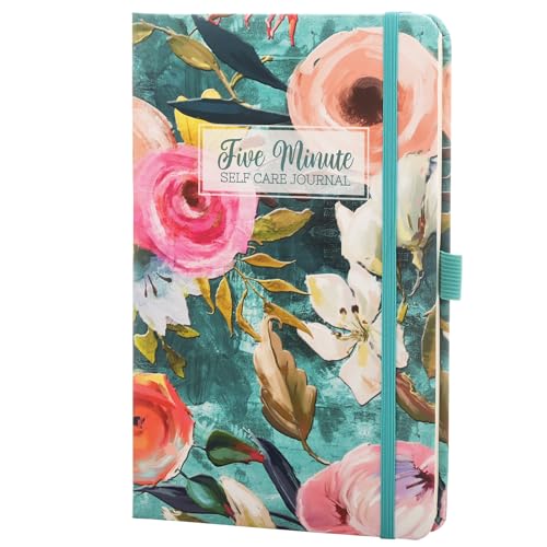 Five Minute Self Care Journal - Teal Floral - style: Teal Floral