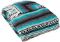 YogaDirect Deluxe Mexican Yoga Blanket - color: Turqoise