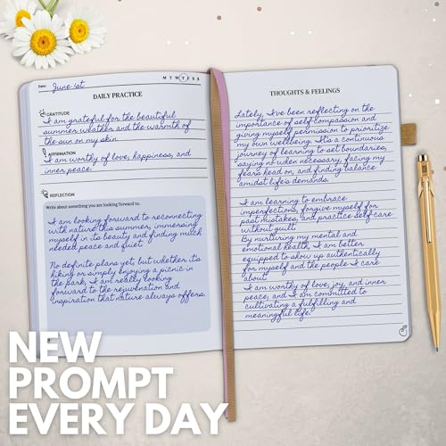 Life & Apples Mental Health Journal and Premium Pen Set: Guided Anxiety Journal with Prompts and a Luxury Pen for Journaling