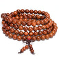Caiyao Unisex 108 Natural Wood 6mm Beads Bracelet Mala Prayer Beads Necklace Buddhist Rosary Meditation Yoga Stretch Bracelet Elastic Natural Ebony Sandalwood Tibetan Beads Bracelet Jewelry - color: Rosewood