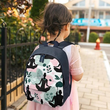 Meditation Yoga Nature Mini Travel Backpack Casual Daypacks Small Shoulder Bag for Shopping - color: Blue-style