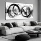 Black and White Abstract Wall Art for Office Modern Art Wall Decor for Living Room Large Wall Pictures for Bedroom 29 x 58 Inch - size: 58"L x 29"W