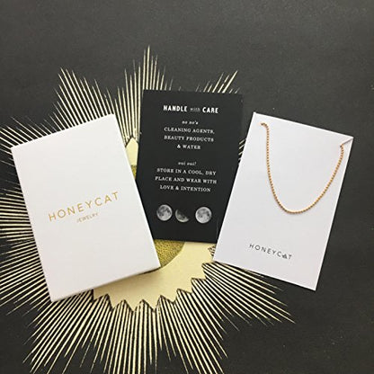 Honeycat Thin Ball Chain Plain Bracelet in 18k Gold Plate, 18k Rose Gold Plate, or Silver | Minimalist, Delicate Jewelry - color: Gold