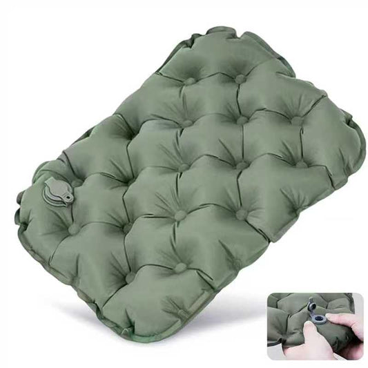 Lnflatable Cushion Portable Air Sitting Pad for Stadium Camping Travel Office Lightweight Waterproof Design with Carry Bag Quick-Deflate Compact Camp Chair Accessories